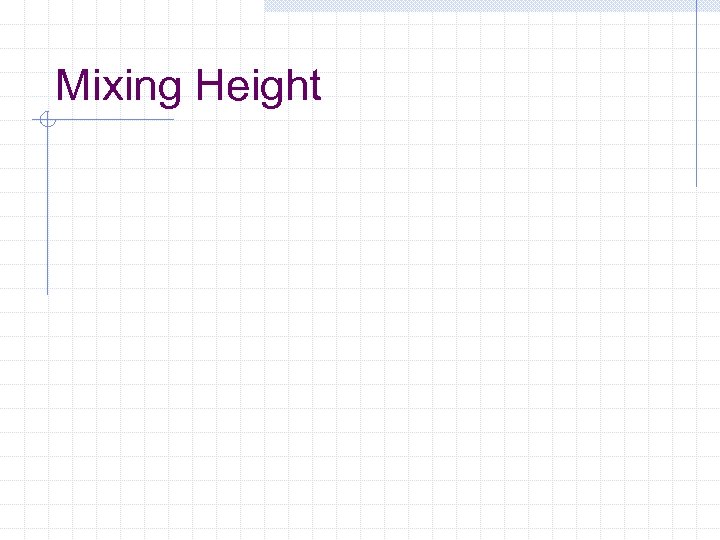 Mixing Height 