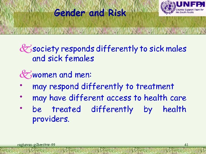 Gender and Risk ksociety responds differently to sick males and sick females kwomen and