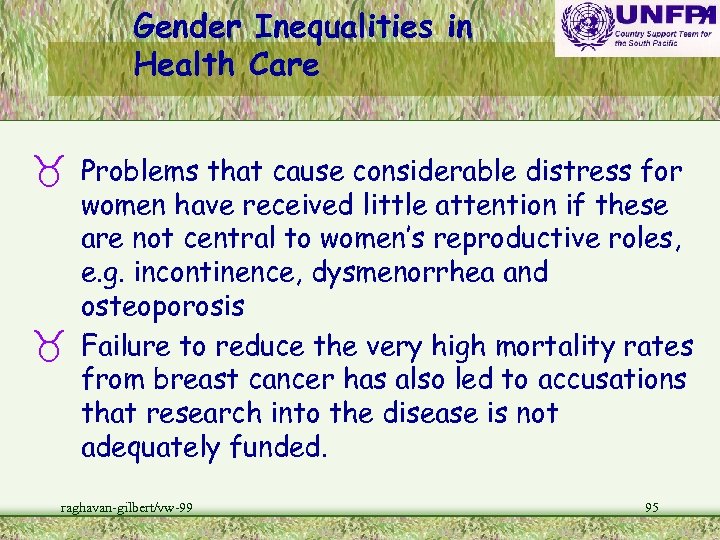 Gender Inequalities in Health Care _ Problems that cause considerable distress for _ women