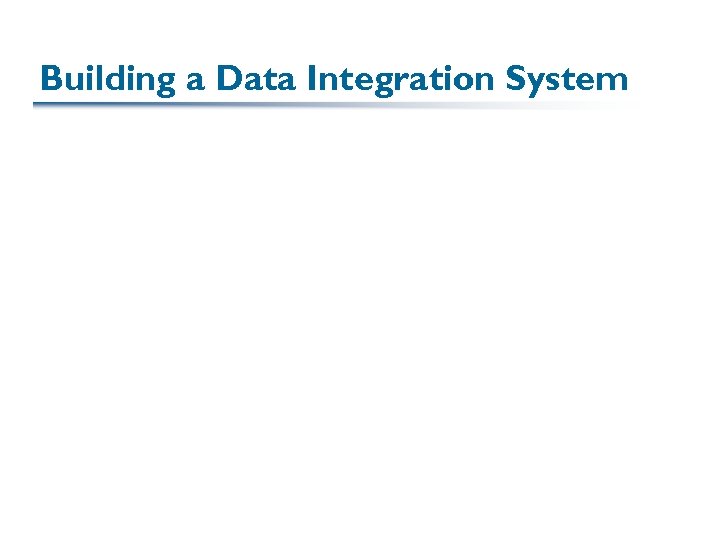 Building a Data Integration System 