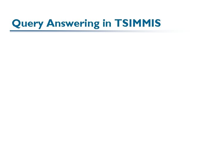 Query Answering in TSIMMIS 