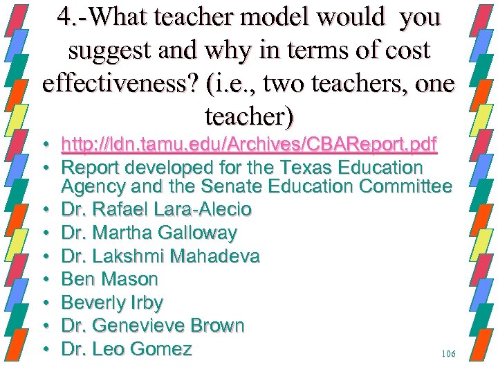 4. -What teacher model would you suggest and why in terms of cost effectiveness?