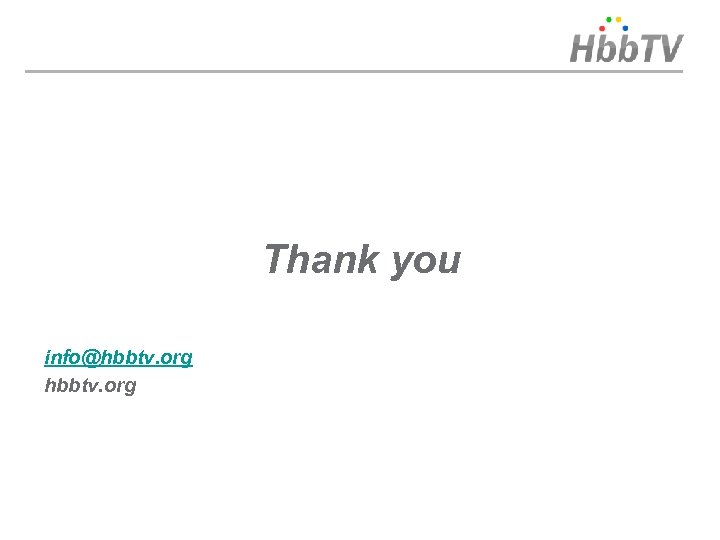 Thank you info@hbbtv. org 