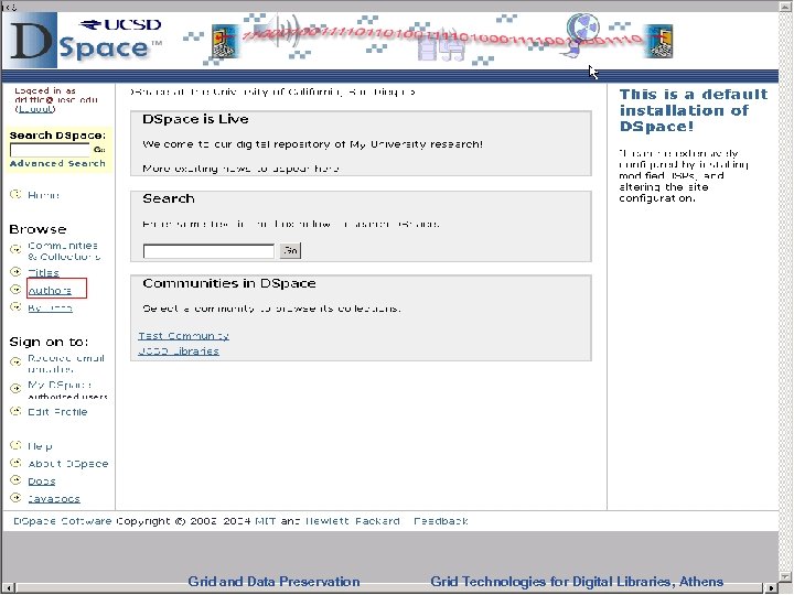 Enabling Grids for E-scienc. E INFSO-RI-508833 Grid and Data Preservation Grid Technologies for Digital