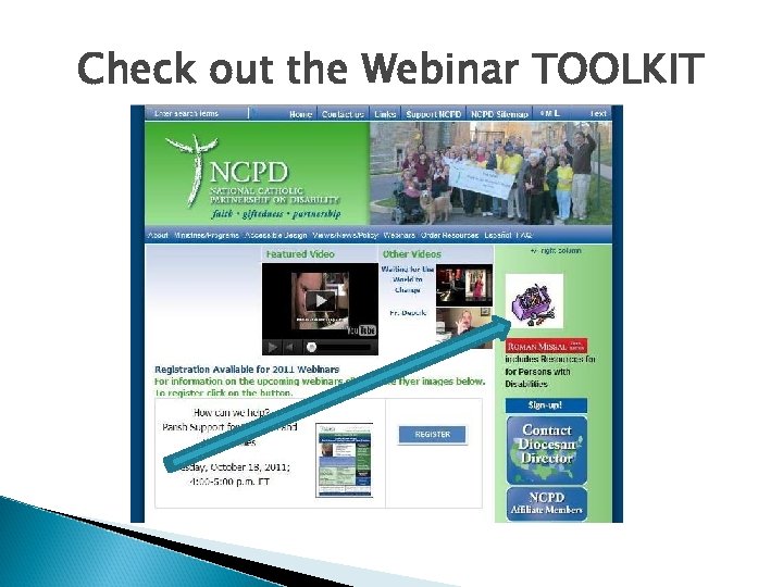 Check out the Webinar TOOLKIT 