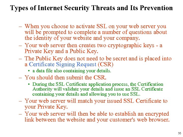 Types of Internet Security Threats and Its Prevention – When you choose to activate