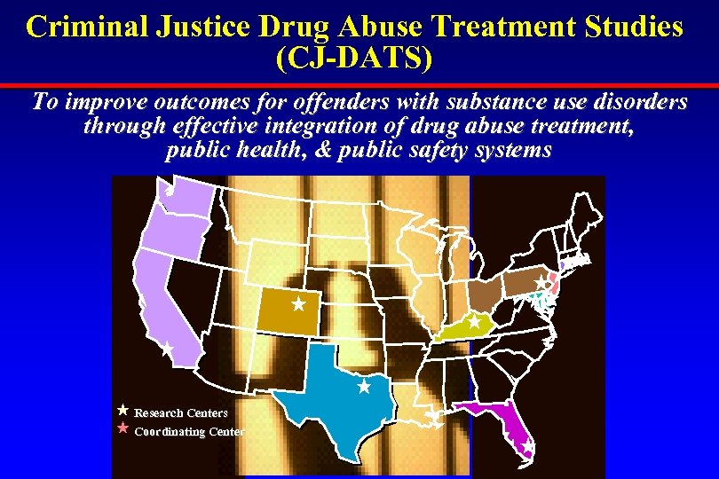 Criminal Justice Drug Abuse Treatment Studies (CJ-DATS) To improve outcomes for offenders with substance