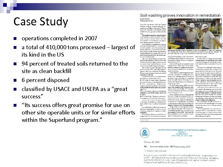 Case Study n n n operations completed in 2007 a total of 410, 000