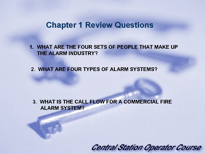 Chapter 1 Review Questions 1. WHAT ARE THE FOUR SETS OF PEOPLE THAT MAKE