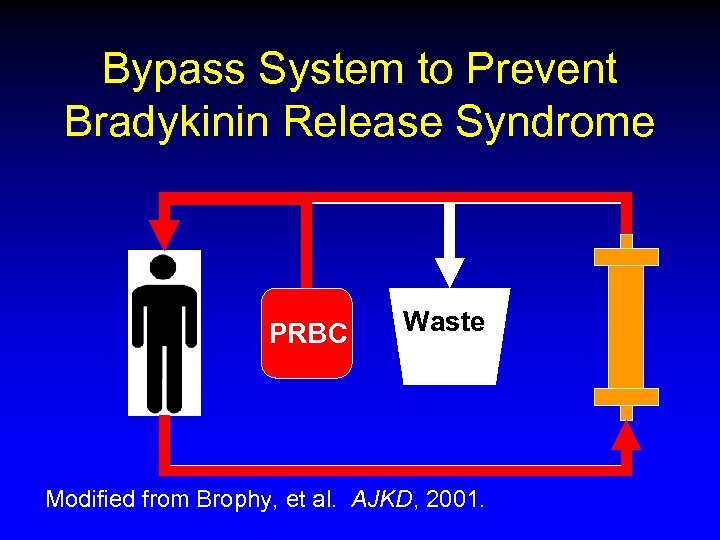 Bypass System to Prevent Bradykinin Release Syndrome PRBC Waste Modified from Brophy, et al.