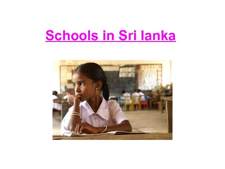Schools in Sri lanka 