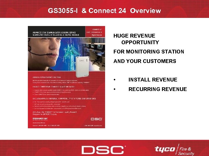 GS 3055 -I & Connect 24 Overview HUGE REVENUE OPPORTUNITY FOR MONITORING STATION AND