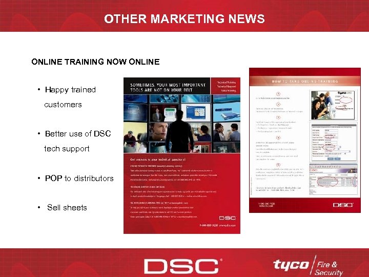 OTHER MARKETING NEWS ONLINE TRAINING NOW ONLINE • Happy trained customers • Better use