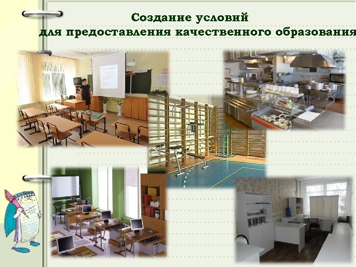 Создание условий для предоставления качественного образования 