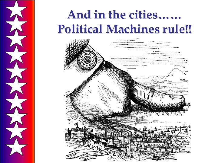 And in the cities…… Political Machines rule!! 