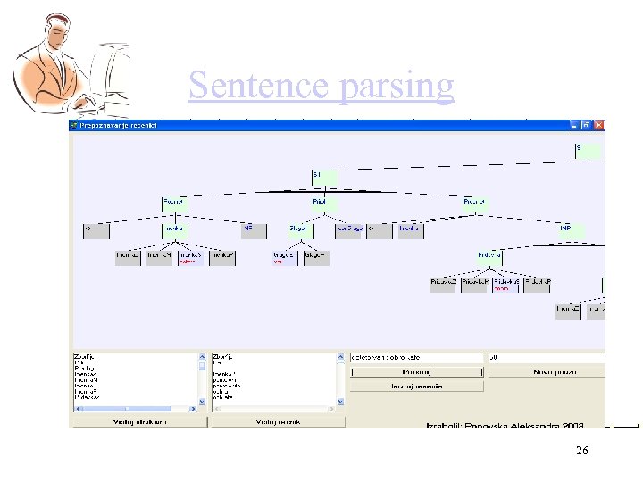 Sentence parsing 26 