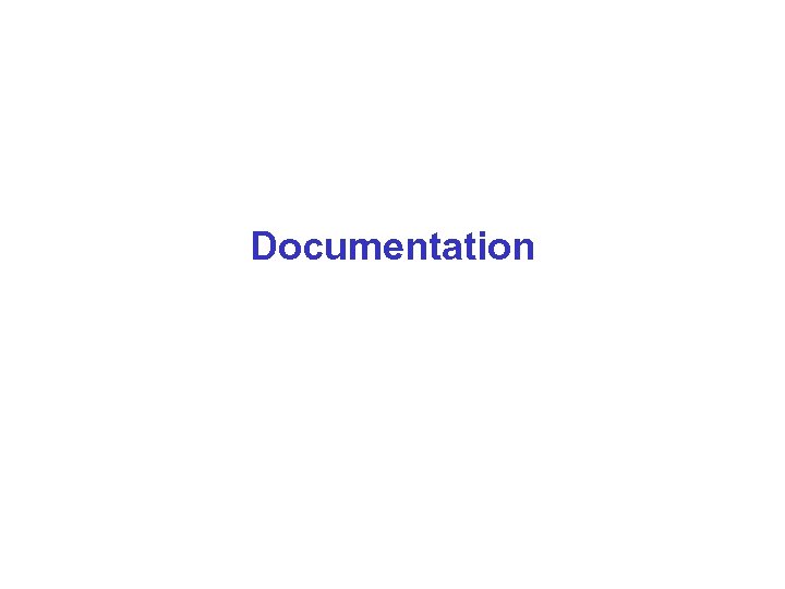 Documentation 