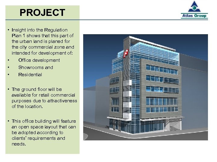 PROJECT • Insight into the Regulation Plan 1 shows that this part of the