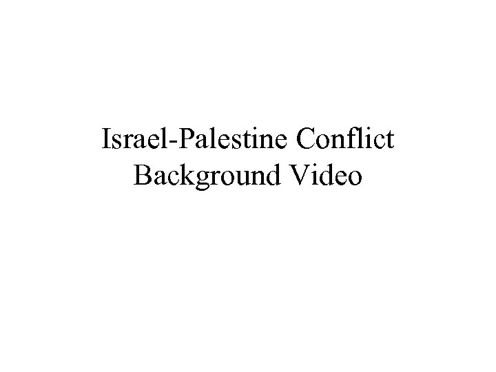 Israel-Palestine Conflict Background Video 