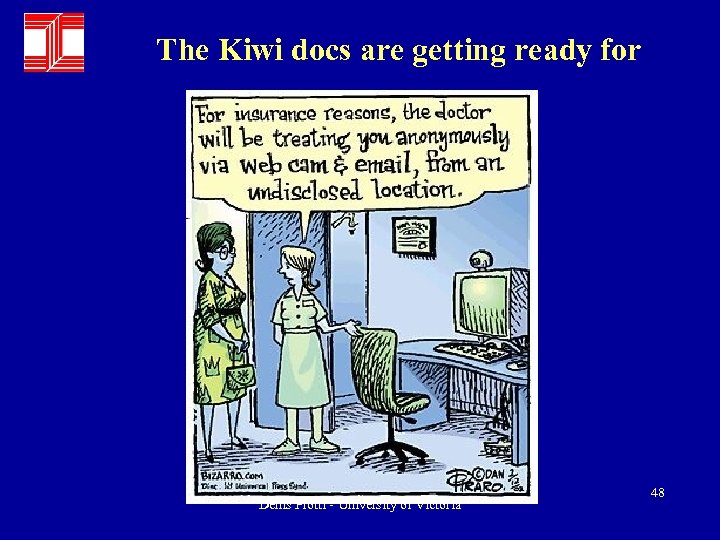 The Kiwi docs are getting ready for Denis Protti - University of Victoria 48