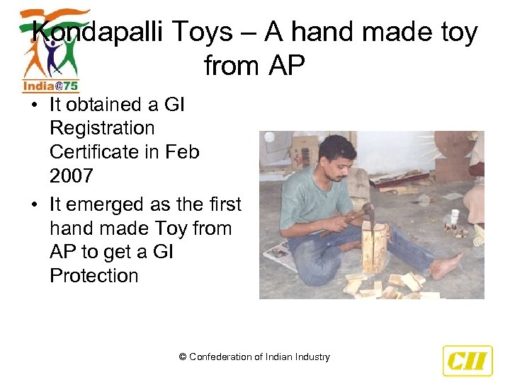 Kondapalli Toys – A hand made toy from AP • It obtained a GI