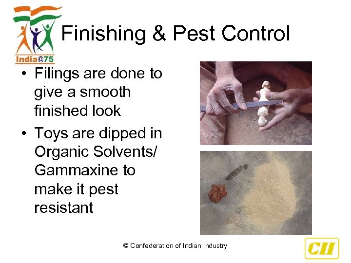 Finishing & Pest Control • Filings are done to give a smooth finished look