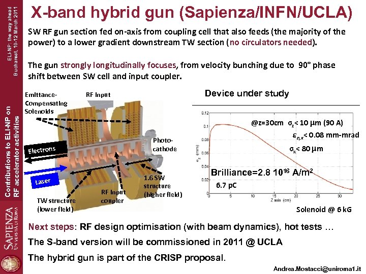 ELI-NP: the way ahead Bucharest, 10 -12 March 2011 Contributions to ELI-NP on RF