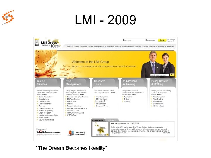 LMI - 2009 “The Dream Becomes Reality” 