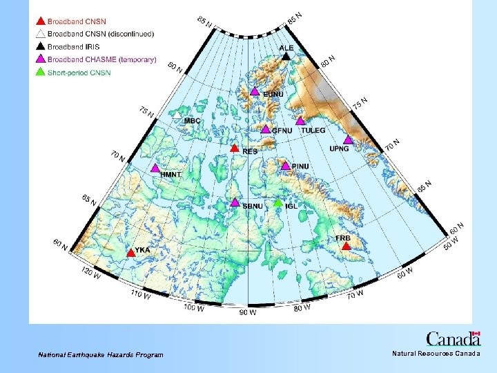 National Earthquake Hazards Program Natural Resources Canada 