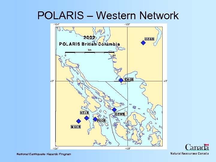 POLARIS – Western Network National Earthquake Hazards Program Natural Resources Canada 