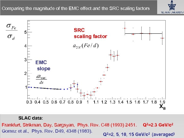 Comparing the magnitude of the EMC effect and the SRC scaling factors SRC scaling