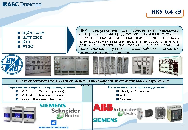 НКУ 0, 4 к. В ЩСН 0, 4 к. В ЩПТ 220 В КТП