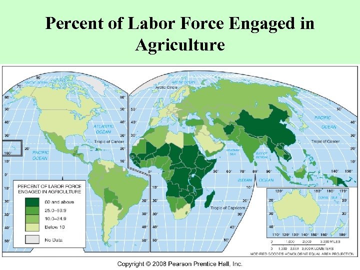 Percent of Labor Force Engaged in Agriculture 