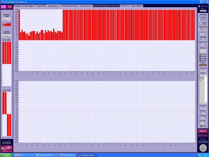 EEG with Bio. Semi and Acti. View • Check EEG electrode connections using the