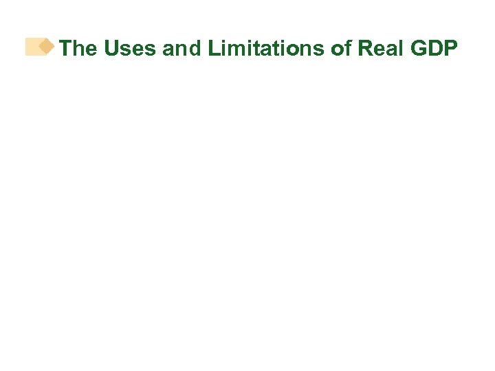 The Uses and Limitations of Real GDP 