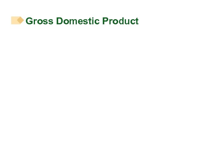 Gross Domestic Product 