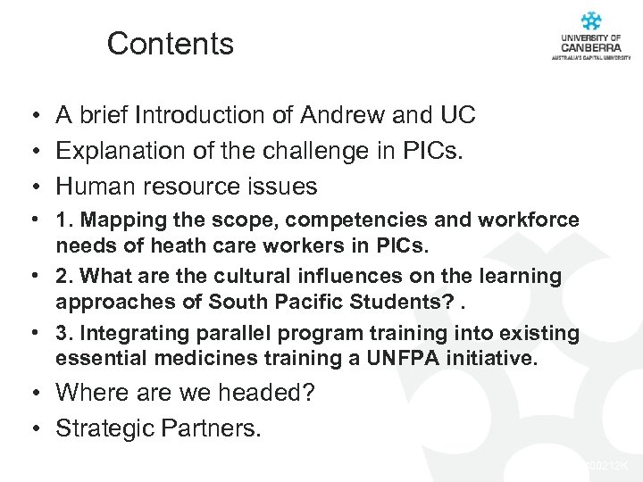 Contents • A brief Introduction of Andrew and UC • Explanation of the challenge