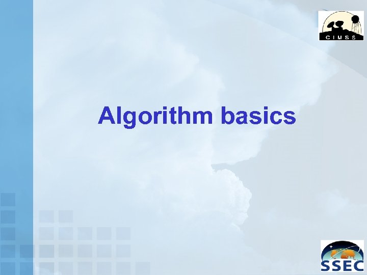 Algorithm basics 