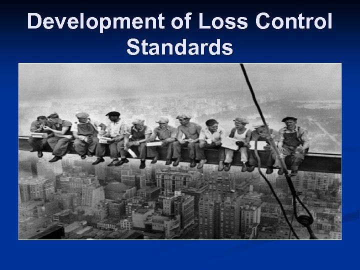 Development of Loss Control Standards 