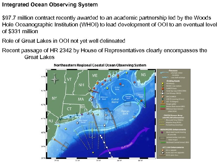 Integrated Ocean Observing System $97. 7 million contract recently awarded to an academic partnership