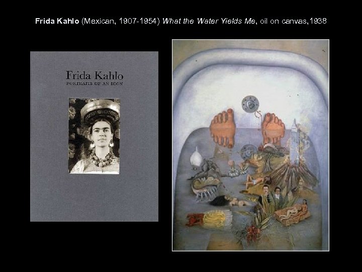 Frida Kahlo (Mexican, 1907 -1954) What the Water Yields Me, oil on canvas, 1938