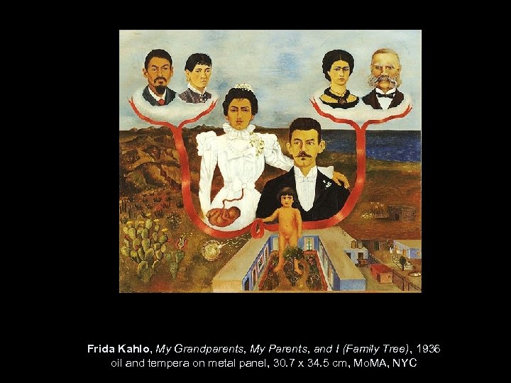Frida Kahlo, My Grandparents, My Parents, and I (Family Tree), 1936 oil and tempera