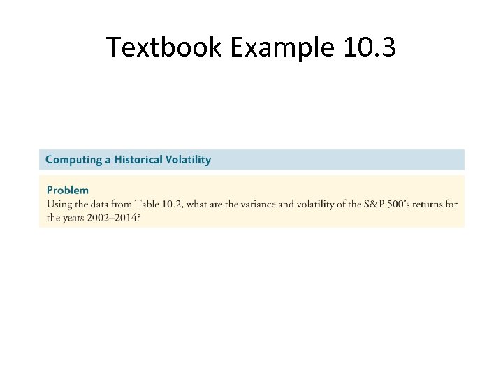 Textbook Example 10. 3 