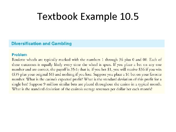 Textbook Example 10. 5 