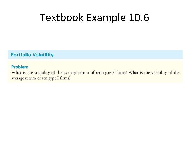 Textbook Example 10. 6 