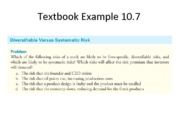 Textbook Example 10. 7 