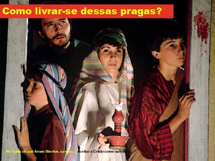 Como livrar-se dessas pragas? No Egito os que foram libertos, sangue. . . Aceitar