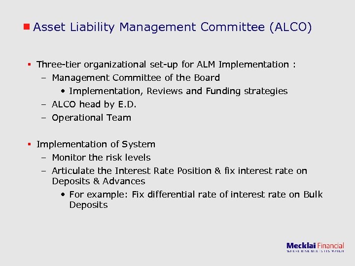 Asset Liability Management From Banking Perspective By Siddhesh