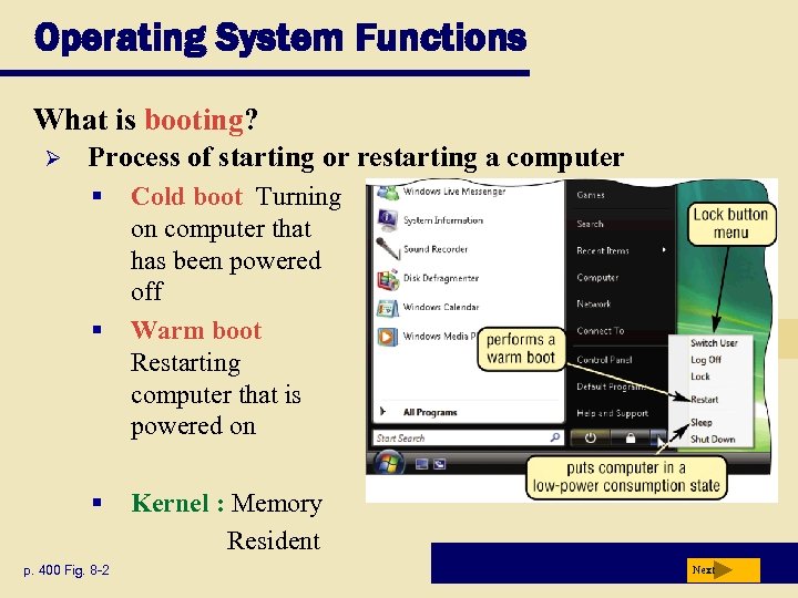 Operating System Functions What is booting? Ø Process of starting or restarting a computer