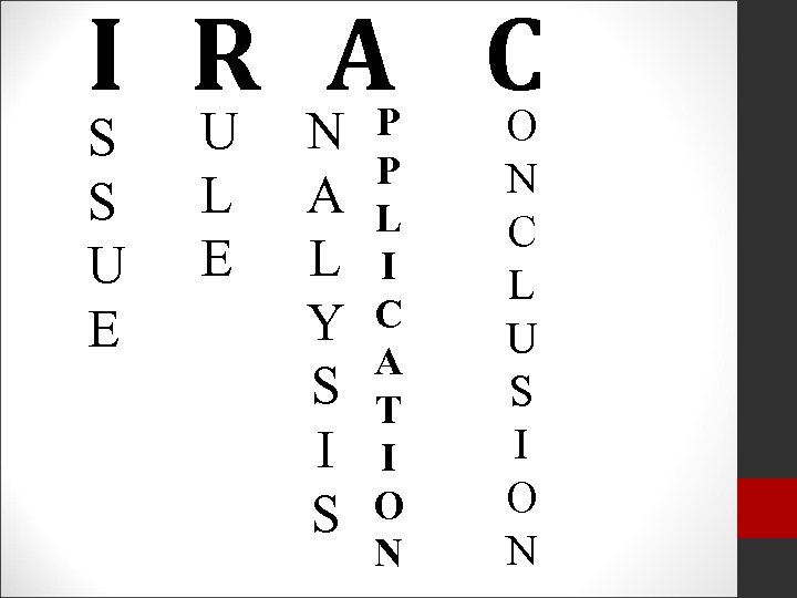 I R A C O S S U E U L E N A